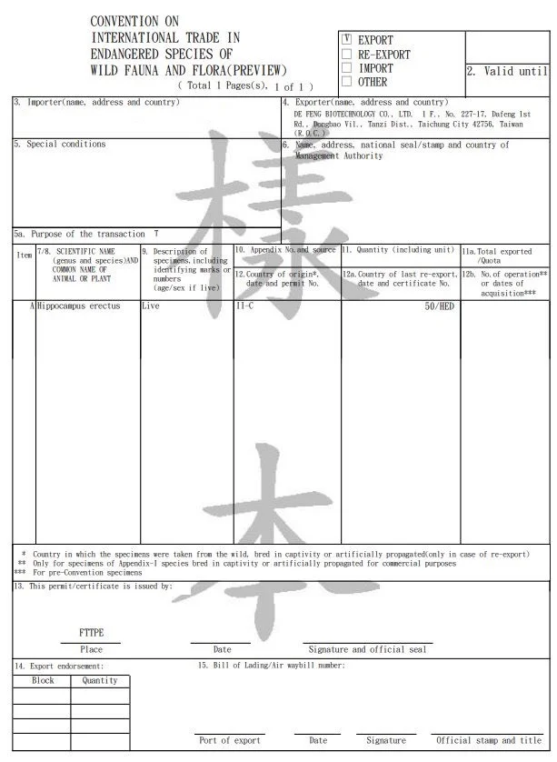 Legal Export Documentation